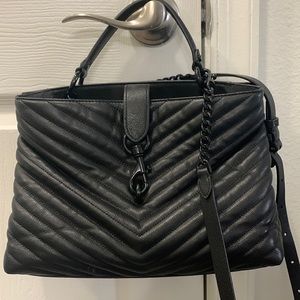 Rebecca Minkoff Edie Top handle satchel; leather bag with crossbody strap
